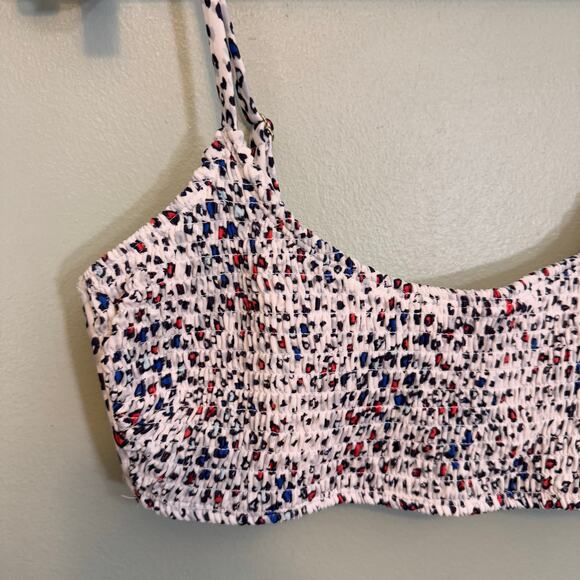 Xhilaration 2pc Bikini Set Girls 12-14 XL White Multicolor Padded Chic Beach NWT - Picture 3 of 16